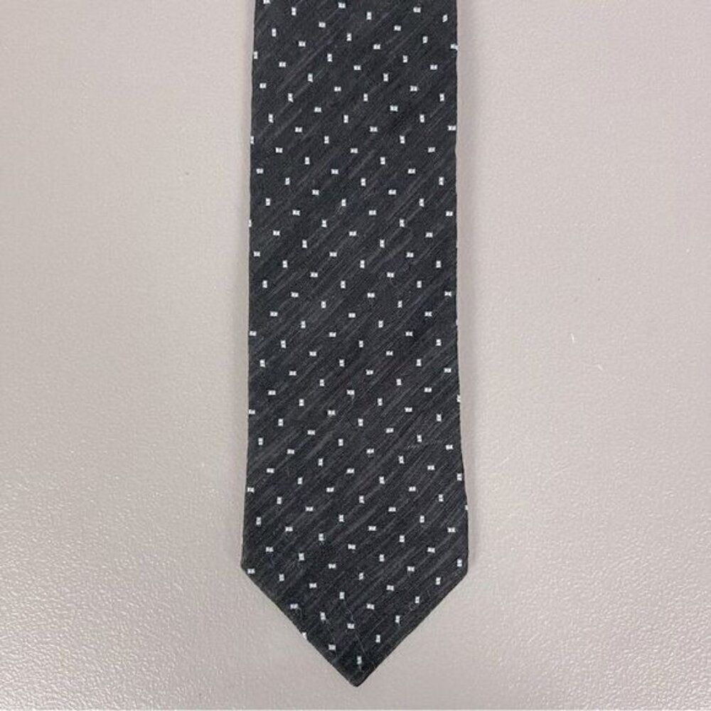 ARMANI MENS SOLK BLEND TIE BLUE WITH DESIGN